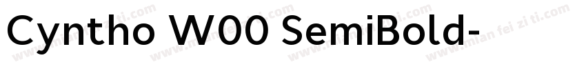Cyntho W00 SemiBold字体转换